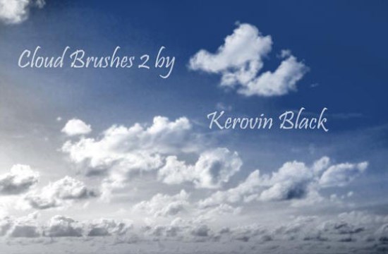 550x360 Free Cloud Vector Brush Sets