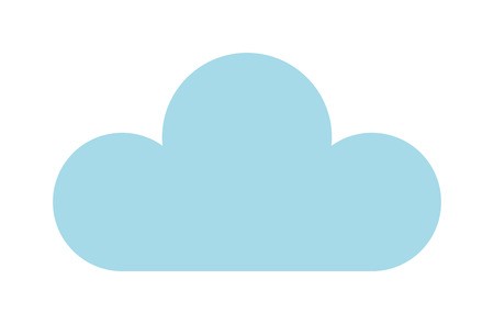 450x295 Cloud Icon Vector Illustration Season Sign Flat Design Style