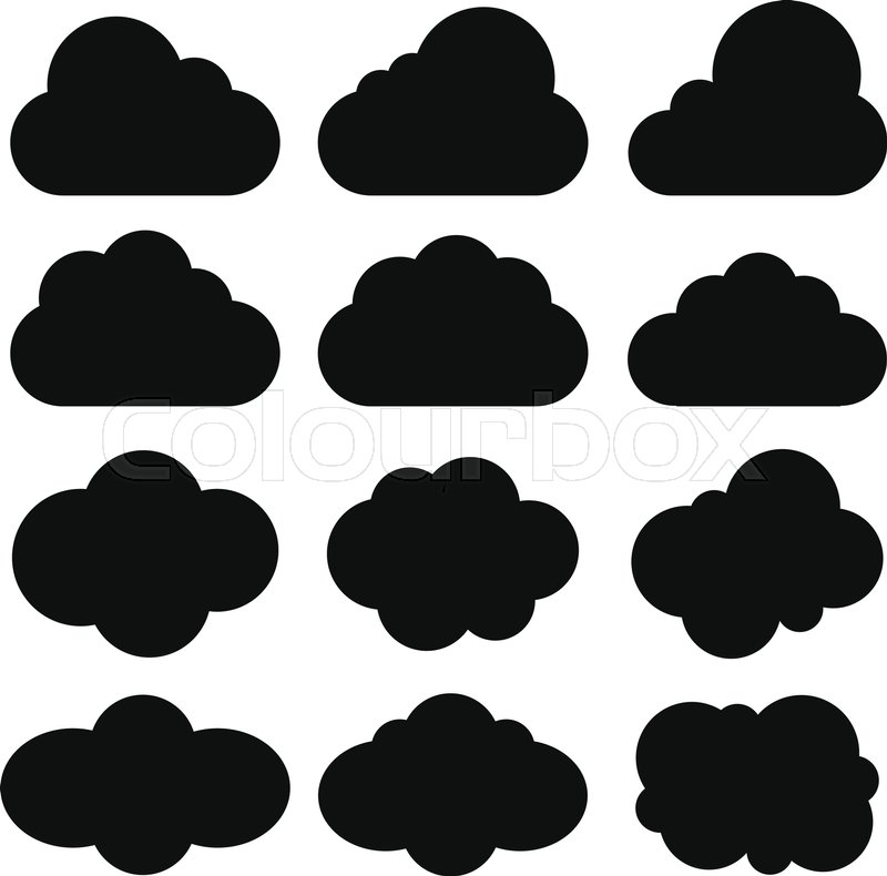 800x790 Cloud Vector Cloud Icon Stock Vector Colourbox