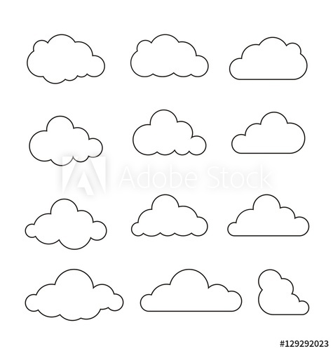 475x500 Cloud Vector Clouds Vector Cloud Icon Cloud Icons Set Two