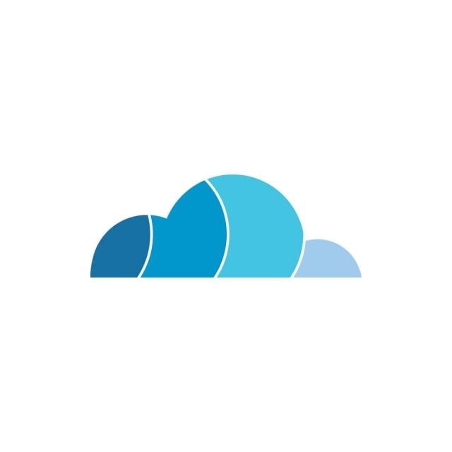 640x640 Elegant Blue Cloud Icon Vector Free Graphics Uihere