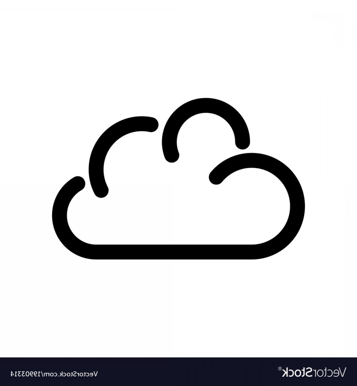 1200x1296 Cloud Icon Symbol Of Online Storage Outline Vector Soidergi