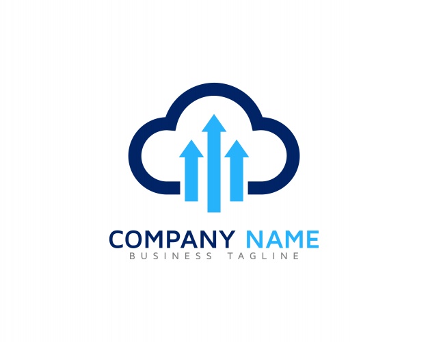 626x500 Cloud Logo With Arrows Vector Premium Download