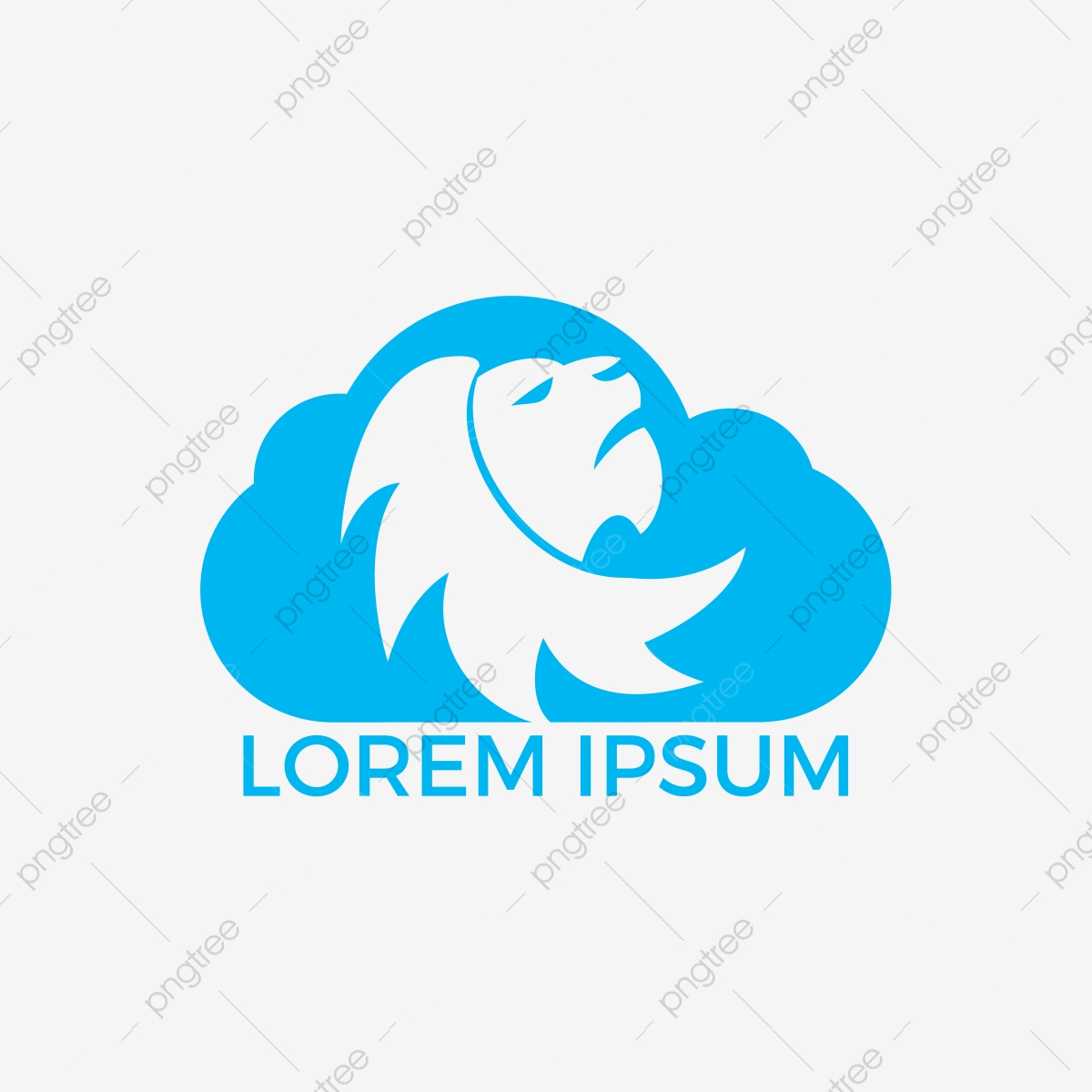 1200x1200 Lion Head And Cloud Logo Vector Wild Lion Head Graphic