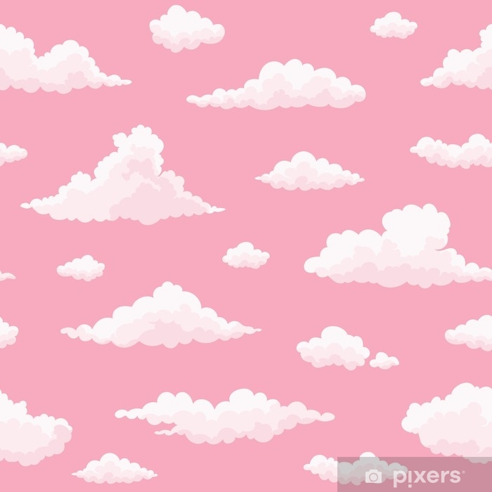 Cloud Vector Seamless Pattern White, Pink Clouds On Pink Sunset 700x700 Cloud Vector Seamless Pattern White, Pink Clouds On Pink Sunset