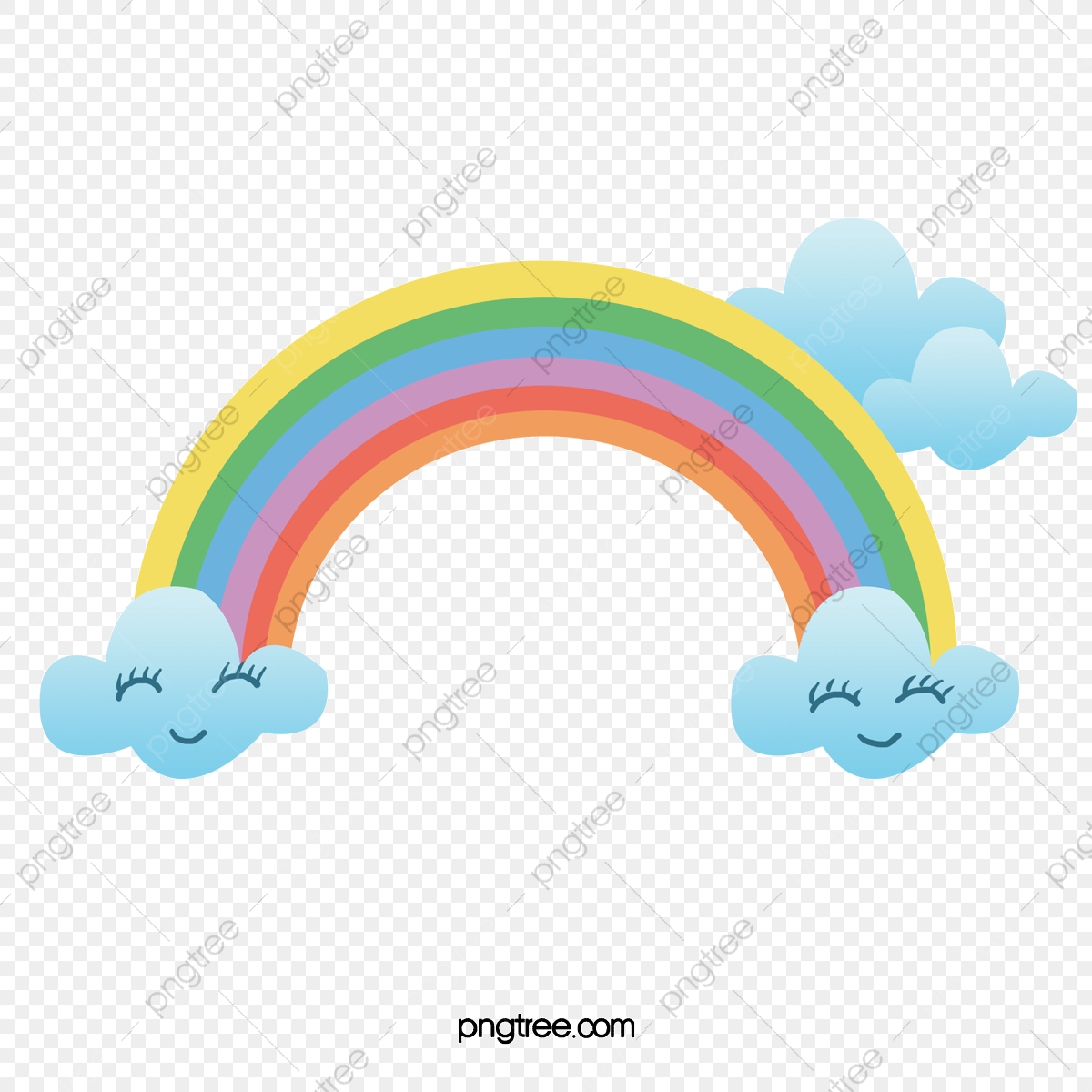 1200x1200 Rainbow Png Vector Material, Rainbow Vector, Rainbow, Clouds Png