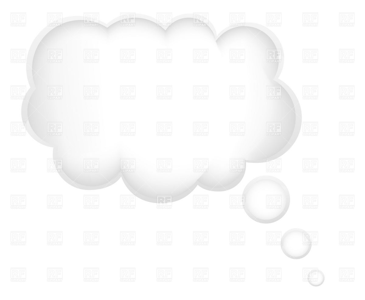1200x987 White Cloud Shape Speech Bubble Vector Image Of Design Elements