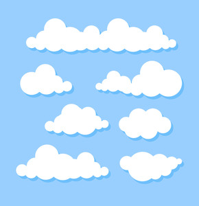 290x300 Cloud Shape Royalty Free Vectors