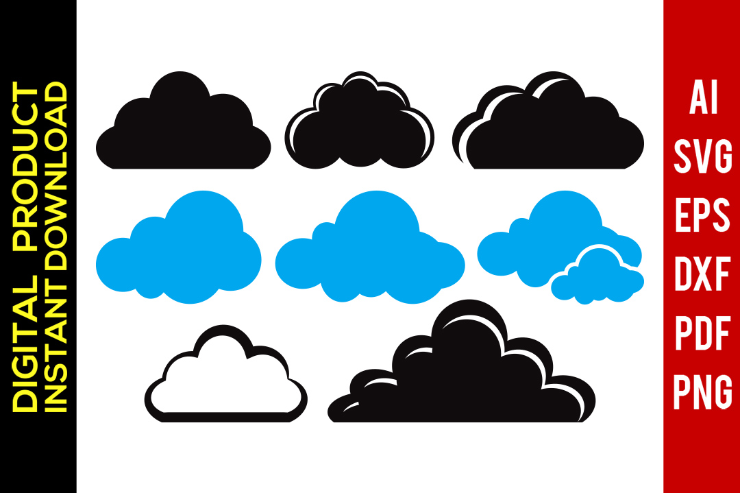 1080x719 Cloud Cloud Clipart Cloud Silhouette Vector Clipart
