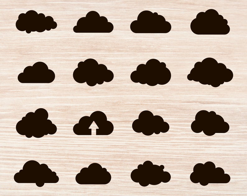 794x629 Cloud Cloud Clipart Cloud Vector Cloud Bundle Etsy