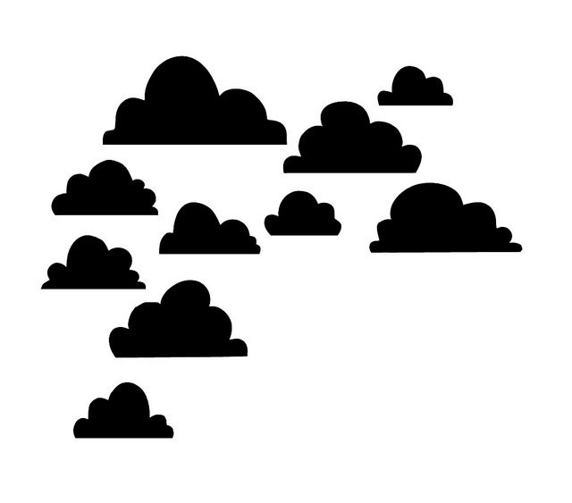 640x563 Collection Of 'clouds Silhouette' Download More Than Images