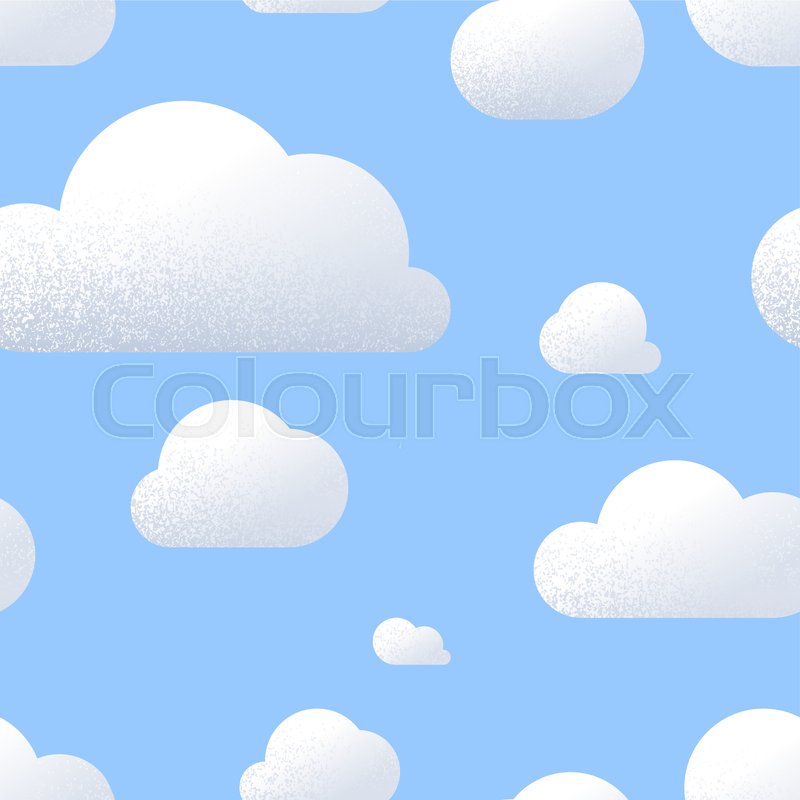 800x800 A Lot Of Cute Clouds With Texture In Stock Vector Colourbox