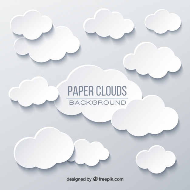 626x626 Sky With Clouds Background In Paper Texture Vector Free Download