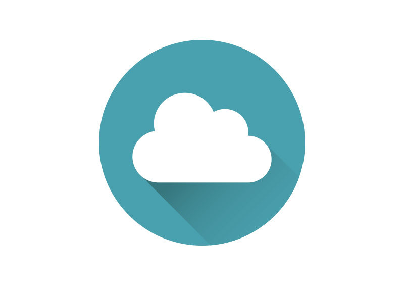 800x566 Flat Cloud Vector Icon