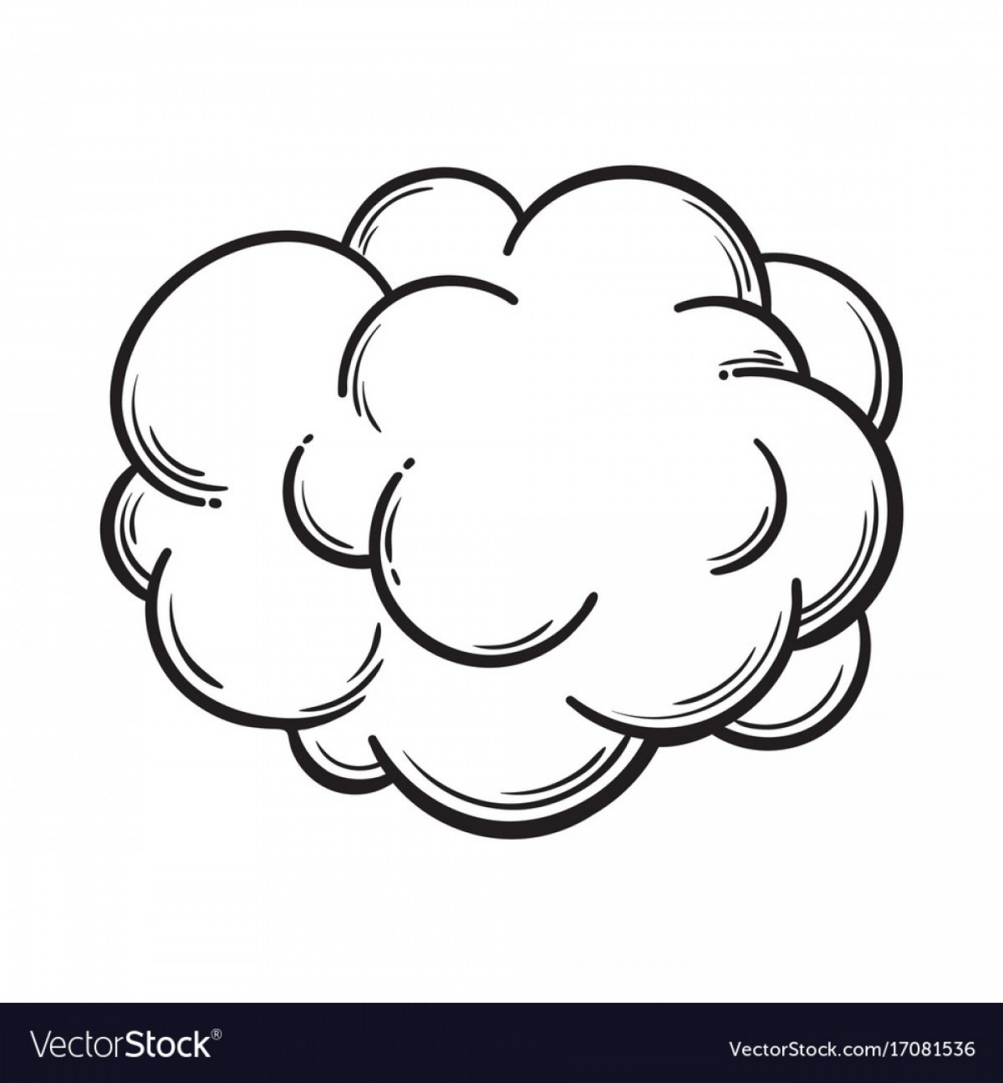 1440x1555 Hand Drawn Fog Smoke Cloud Isolated Comic Vector Studiogrfx