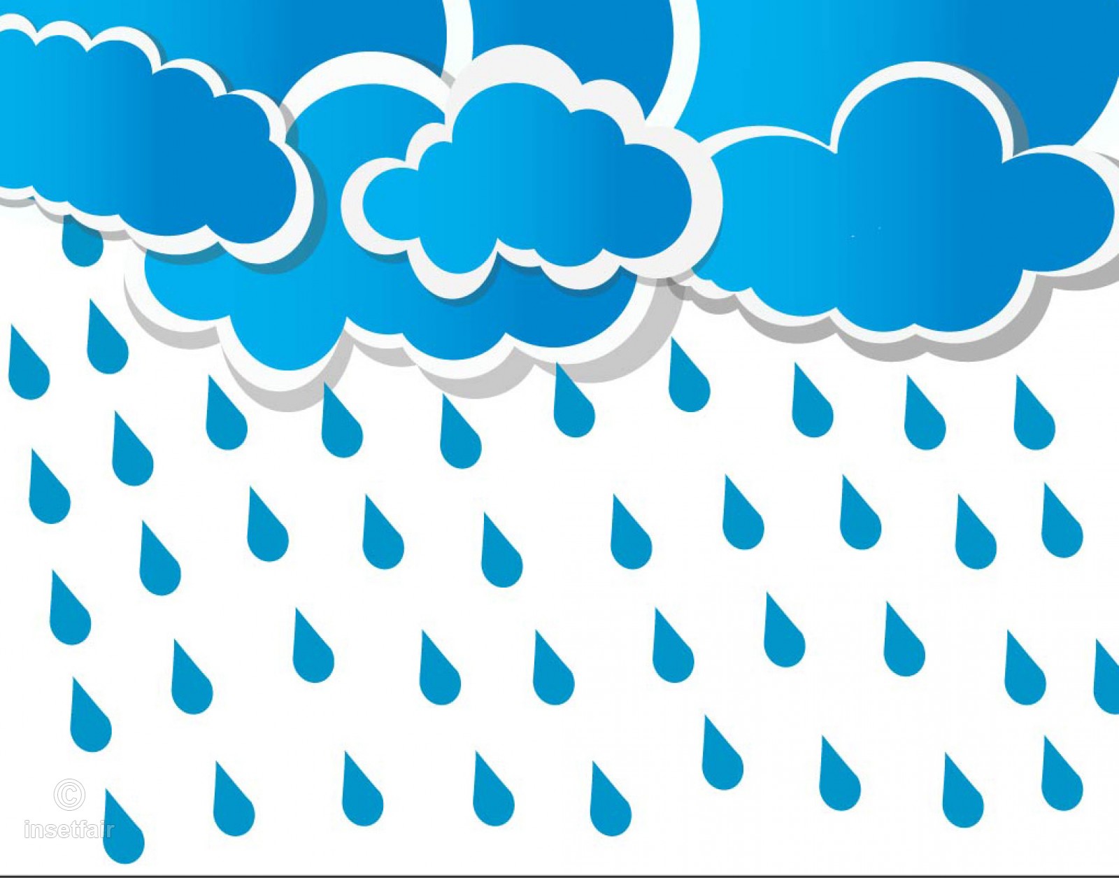 1600x1255 Rainfall From Cloud Vector Illustration
