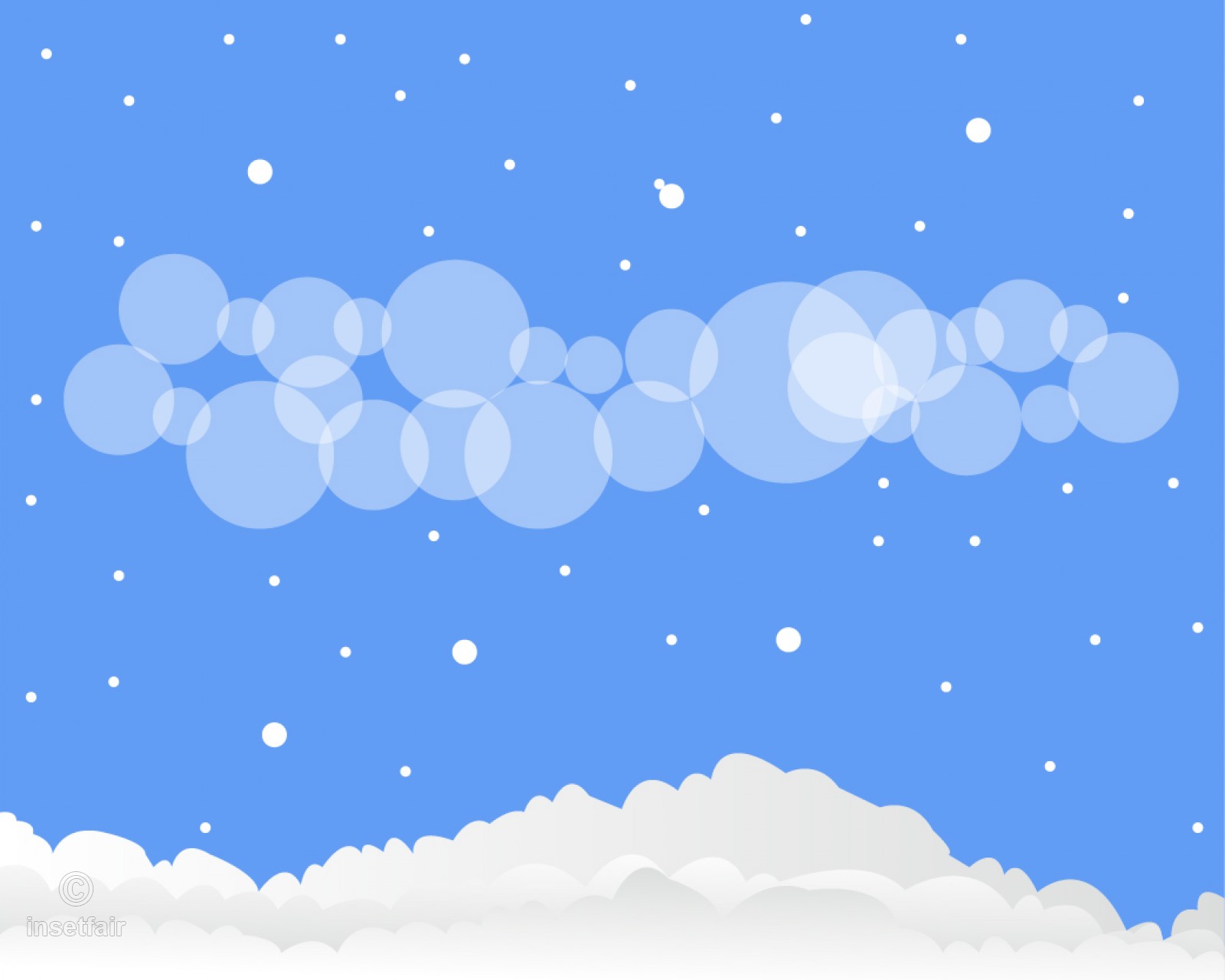 1600x1280 Snow And Cloud Vector Wallpaper