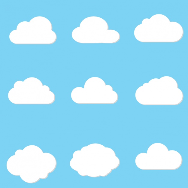 626x626 Cloud Designs Collection Vector Free Download