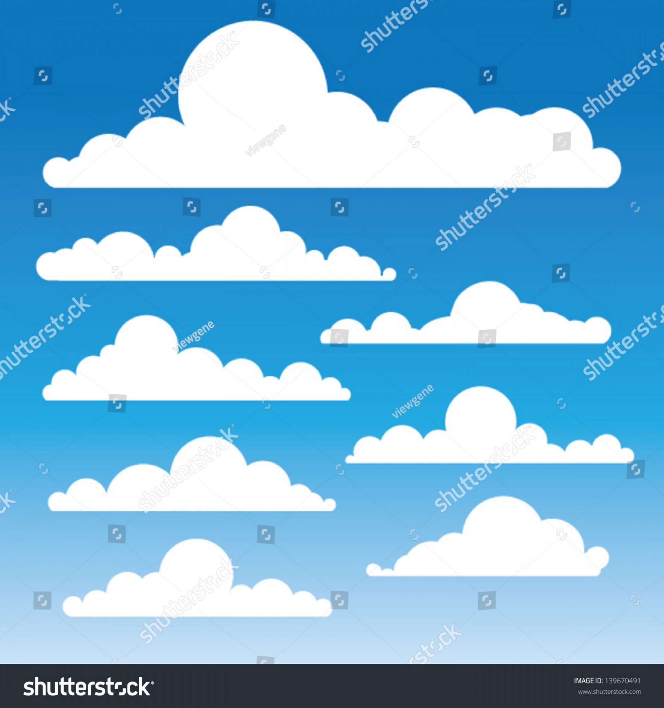 2160x2304 Fluffy Clouds Vector Collection Stylized Cloud Newwaysys
