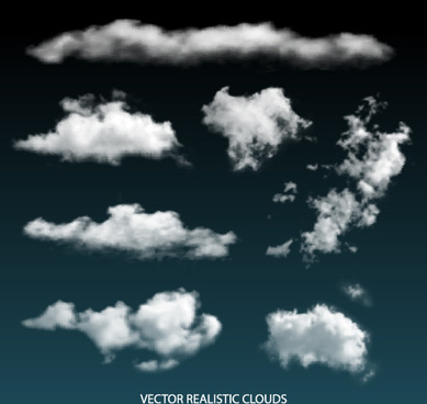 389x368 Realistic Vector Clouds Free Vector Download