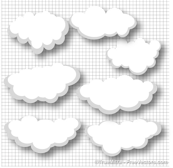 600x584 Clouds Vectors Free Vectors Ui Download