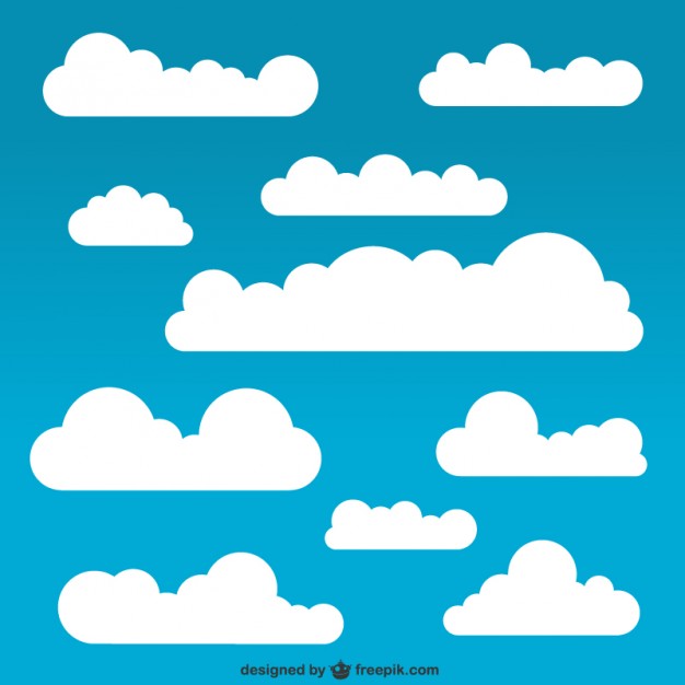 626x626 White Clouds Pack Vector Free Download
