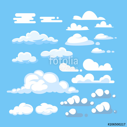 500x499 Cartoon Cloud Vector Set Stock Image And Royalty Free Vector
