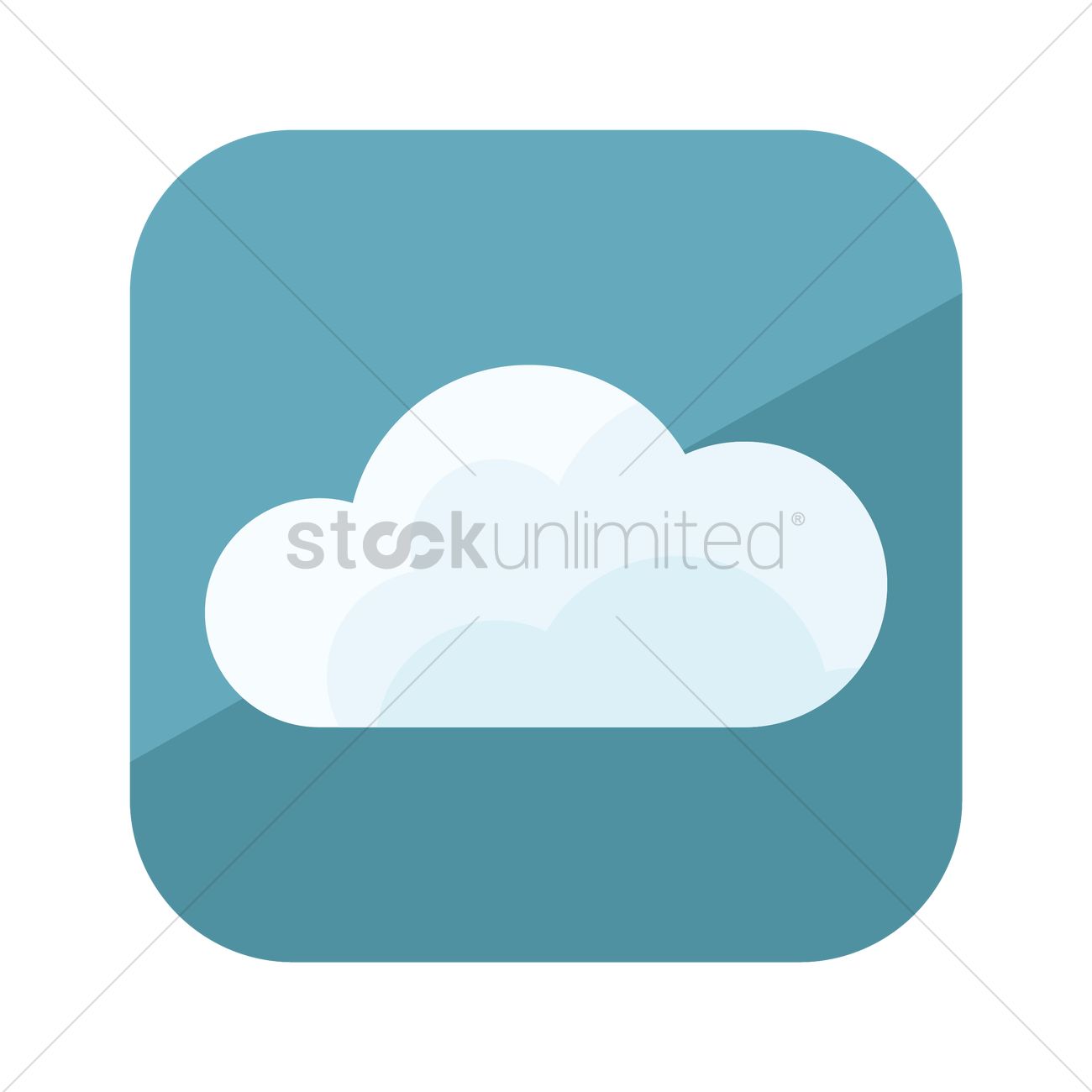 1300x1300 Cloud Vector Image