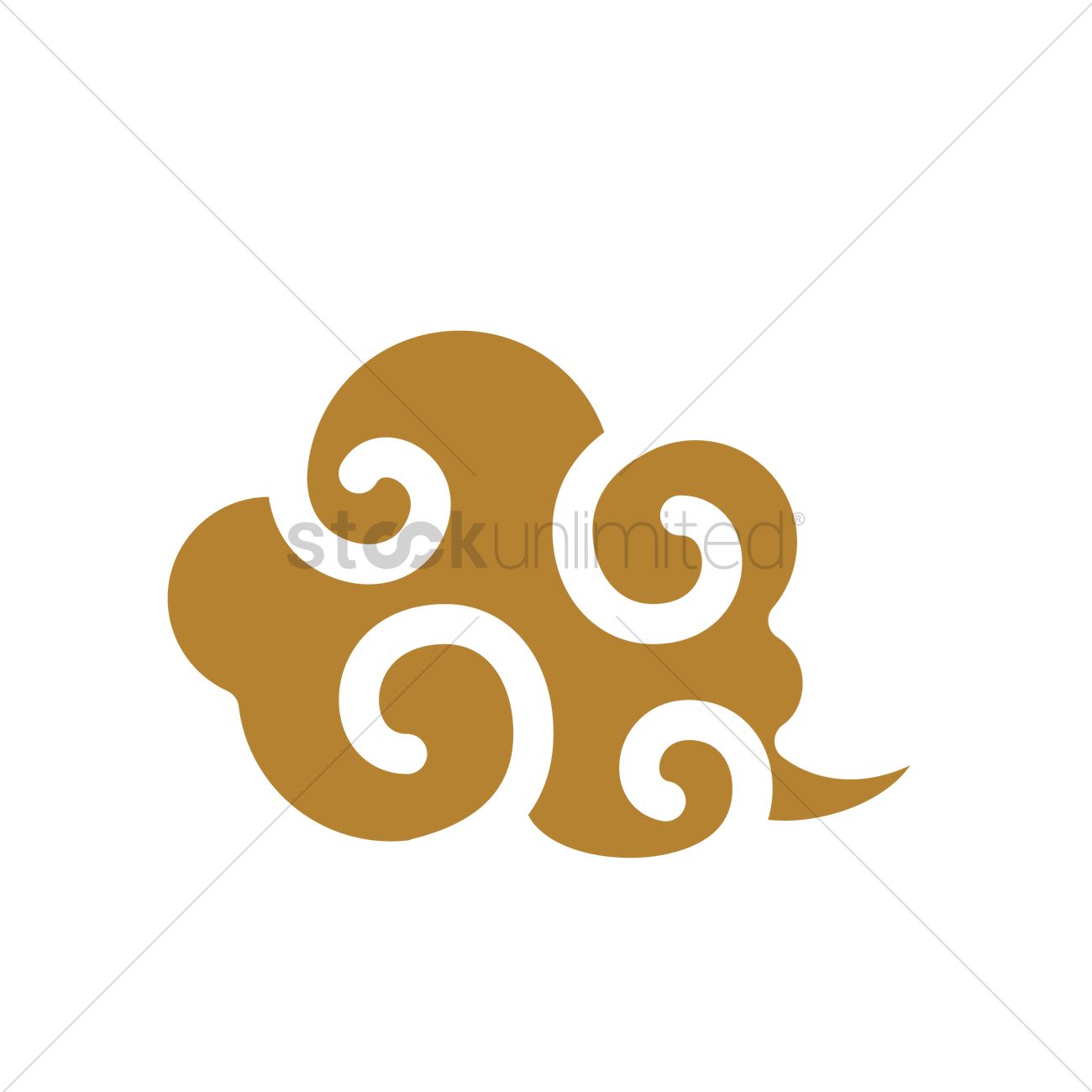 1300x1300 Cloud Vector Image