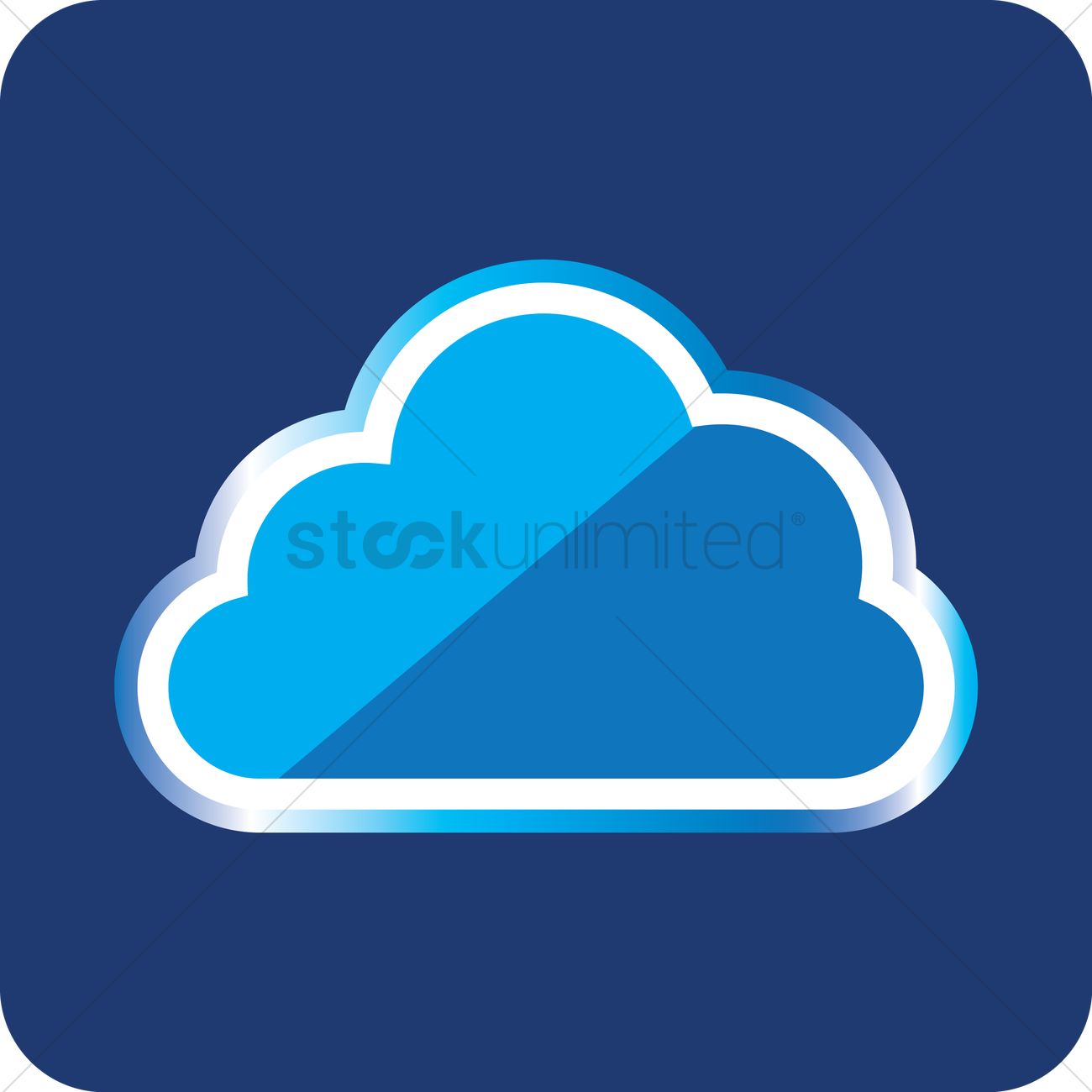1300x1300 Free Cloud Vector Image