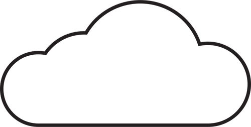 500x253 White Cloud Vector Graphic Images