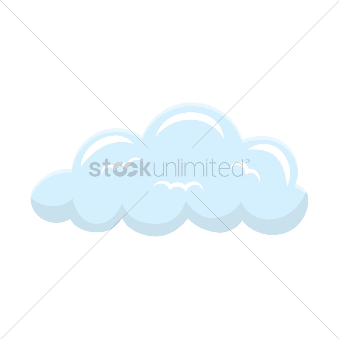 Cloud Vector Image 1300x1300 Cloud Vector Image