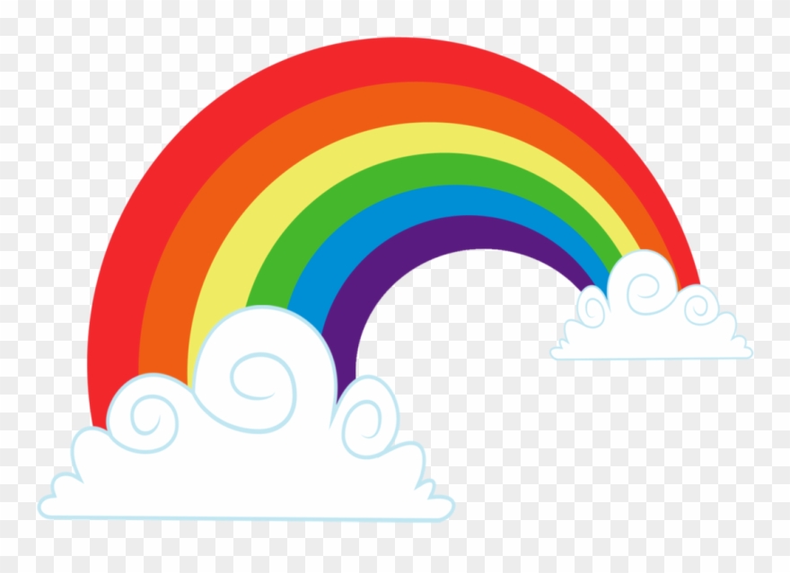 Rainbow Cloud Vector Png Clipart 880x639 Rainbow Cloud Vector Png Clipart