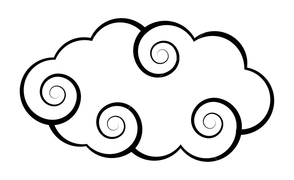 Spiral Cloud Vector Royalty Free Stock Image 1000x612 Spiral Cloud Vector Royalty Free Stock Image
