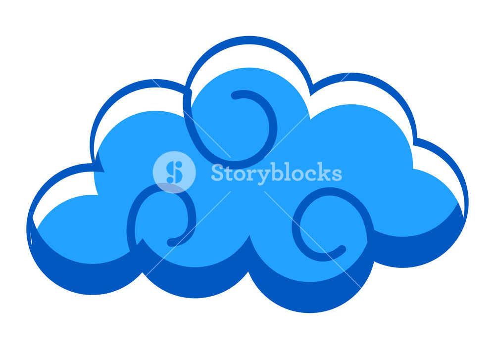 Spiral Cloud Vector Shape Royalty Free Stock Image 1000x706 Spiral Cloud Vector Shape Royalty Free Stock Image
