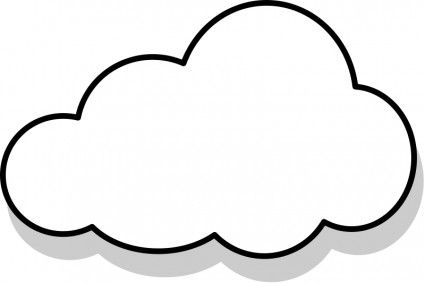 425x283 Grapes Cloud Outline Clip Art Cloud Outline Clip Art Clip Art