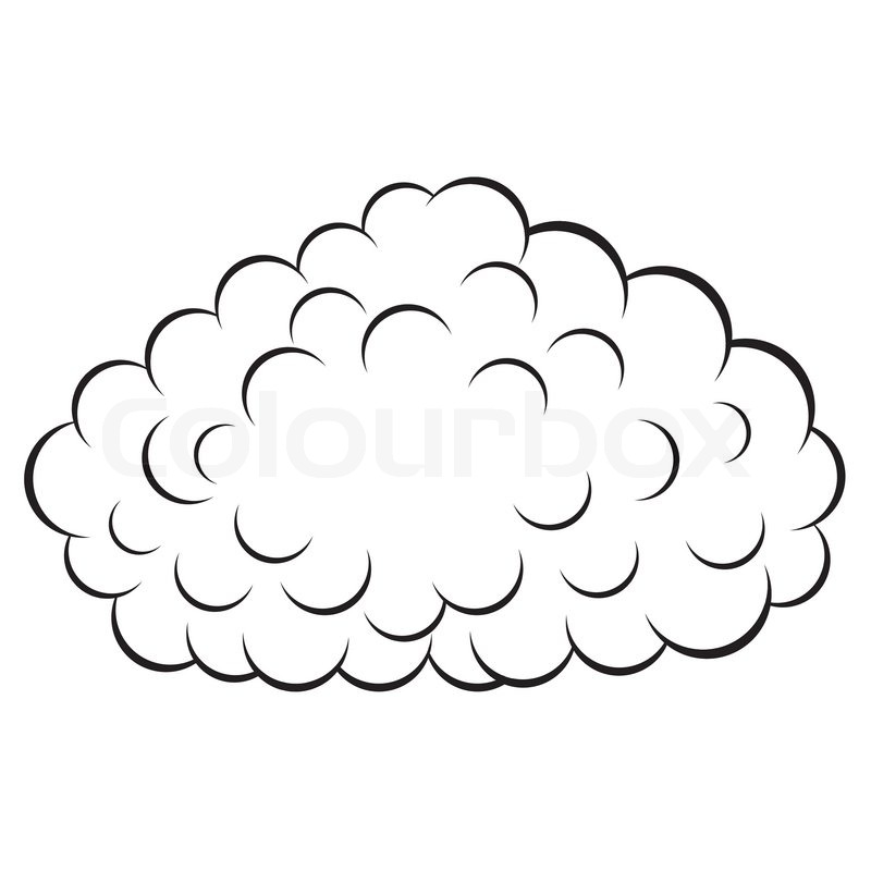 800x800 Cloud Vector Illustration Stock Vector Colourbox