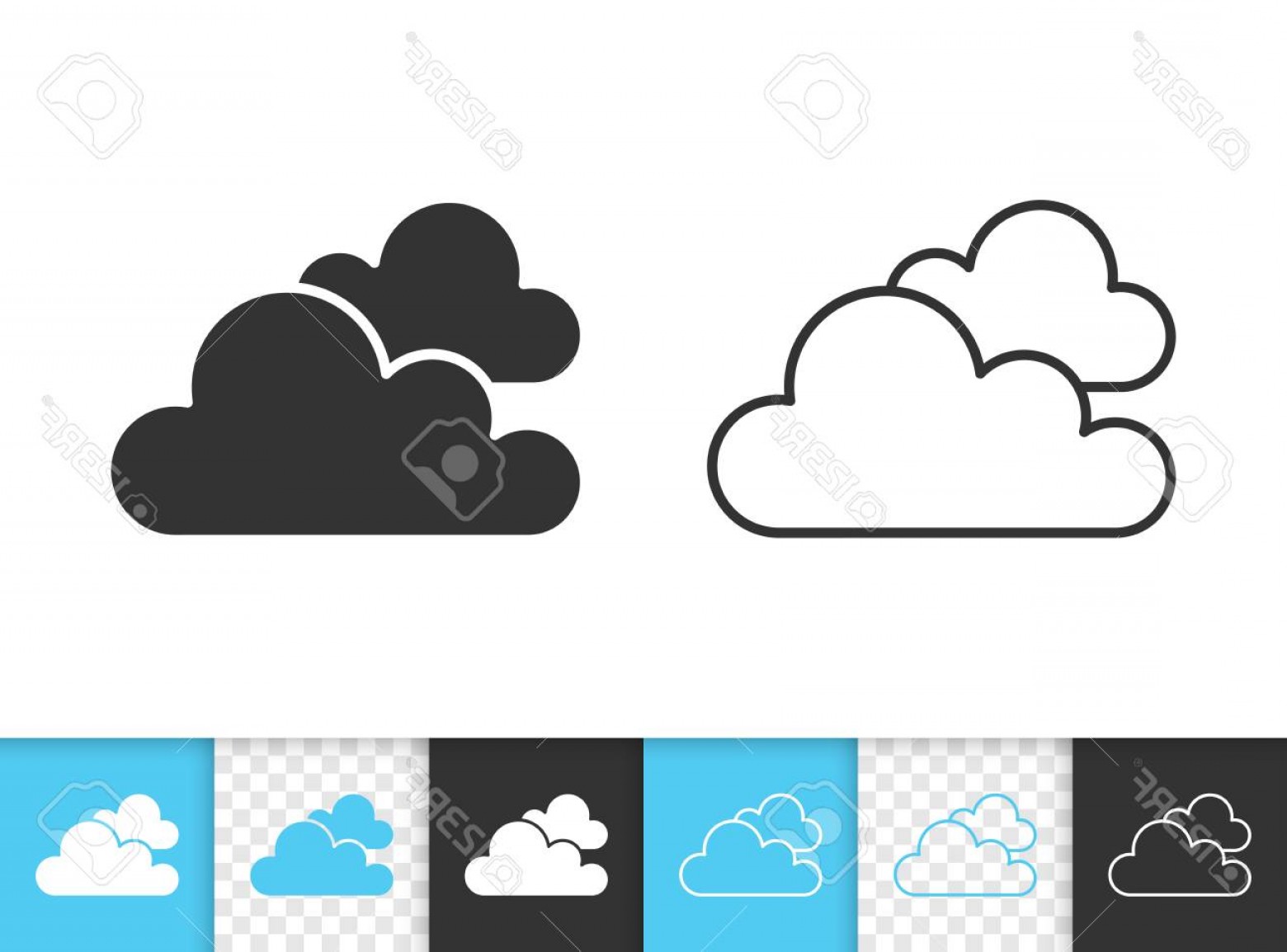 1560x1154 Clouds Vector Outline Silhouette Handandbeak