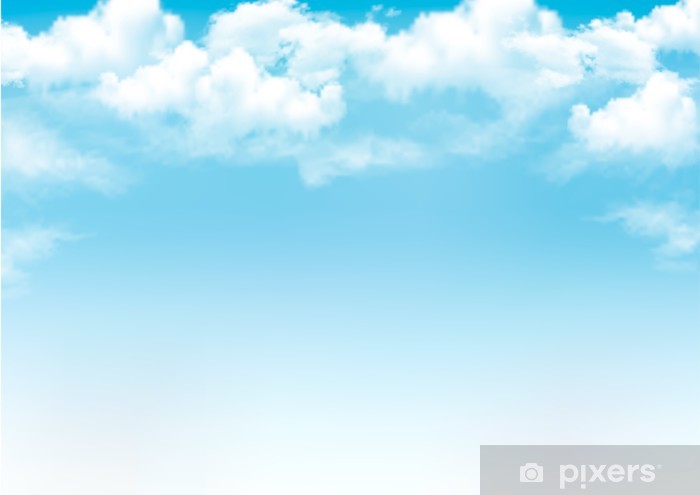 700x495 Blue Sky With Clouds Vector Background Sticker We