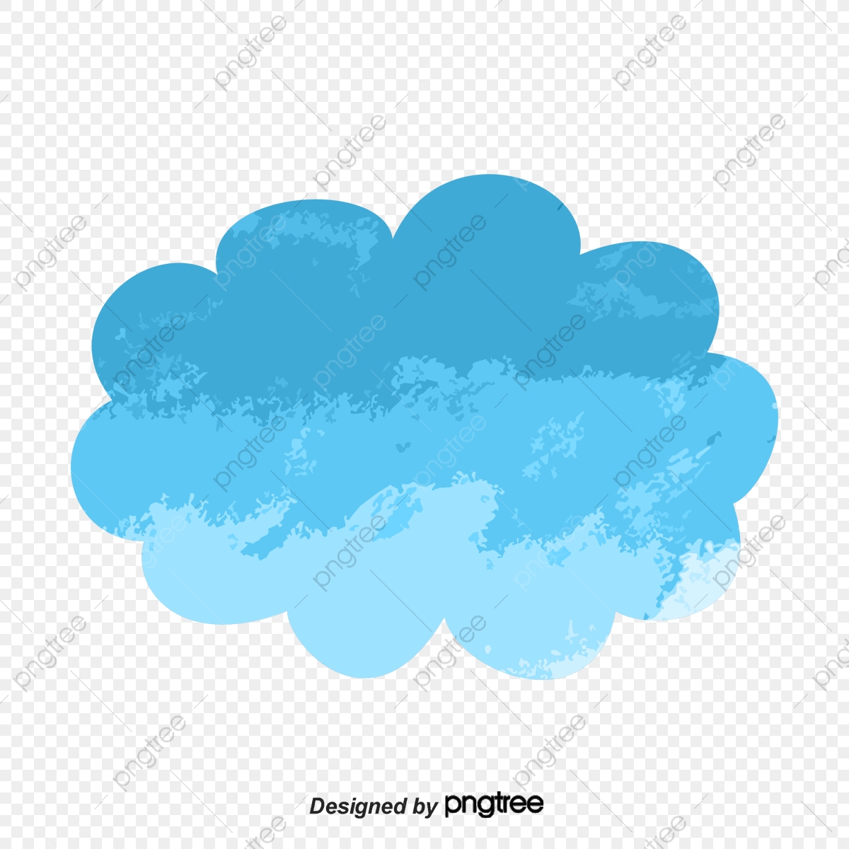 1200x1200 Watercolor Blue Clouds Vector, Cloud, Blue, Watercolor Png