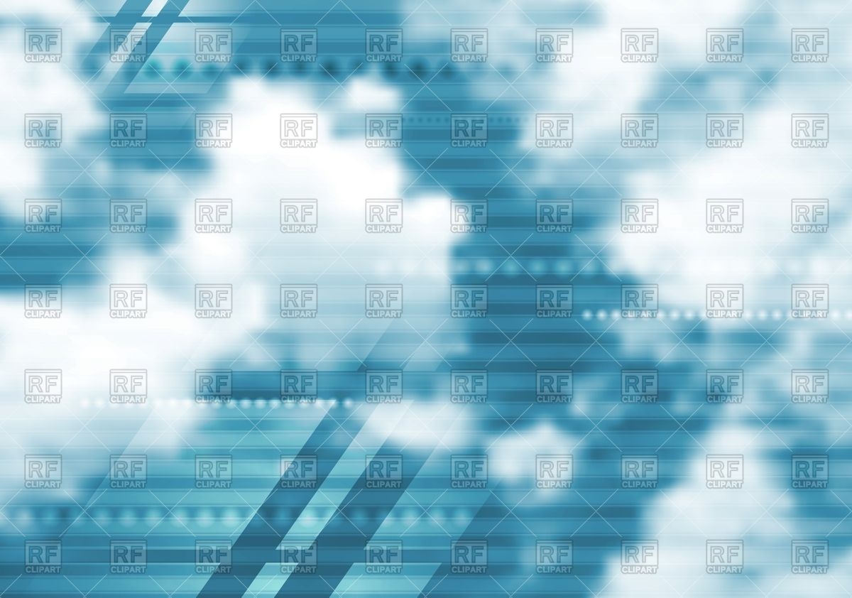 1200x842 Abstract Tech Blue Background With Cloudy Sky Vector Image