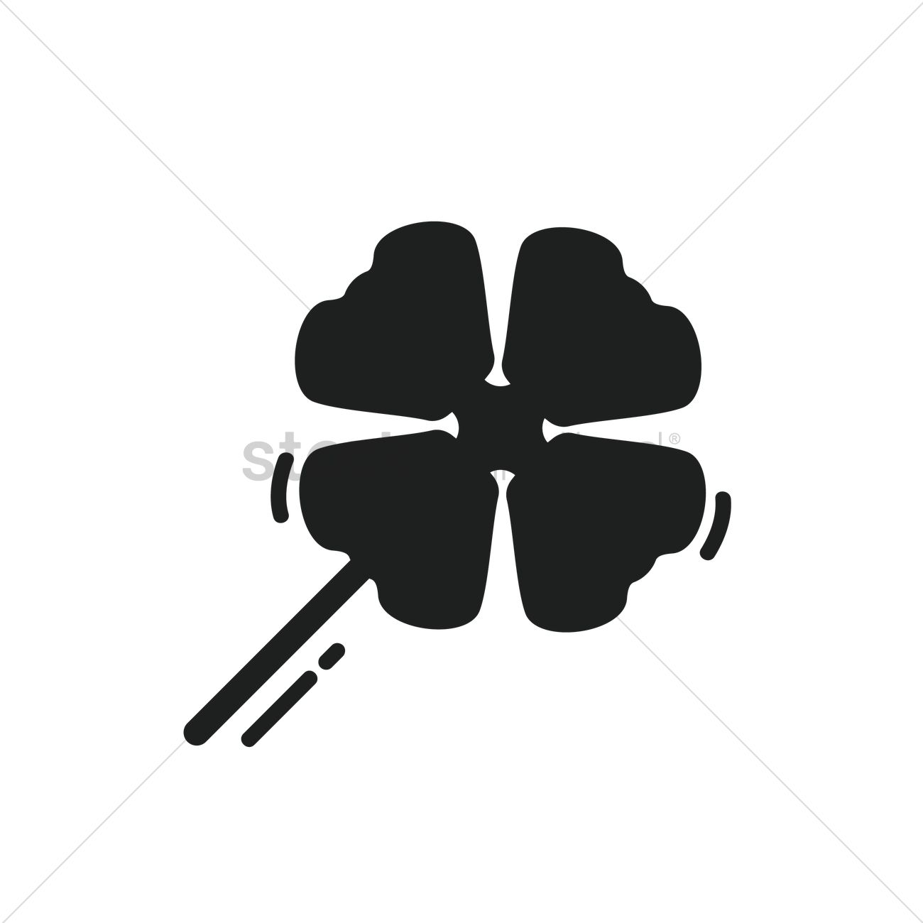1300x1300 Clover Leaf Vector Image