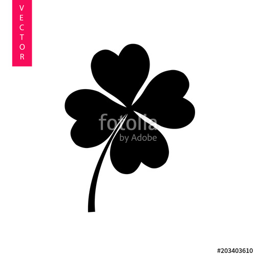 Clover Vector Icon, Logo Stock Image And Royalty Free Vector 500x500 Clover Vector Icon, Logo Stock Image And Royalty Free Vector