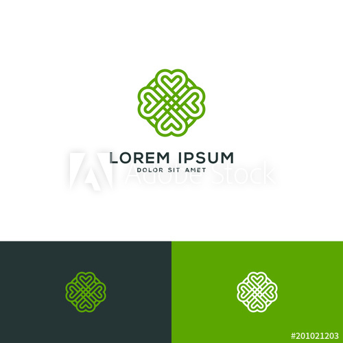 Clover Leaf Vector, Clover Logo Template Download 500x500 Clover Leaf Vector, Clover Logo Template Download