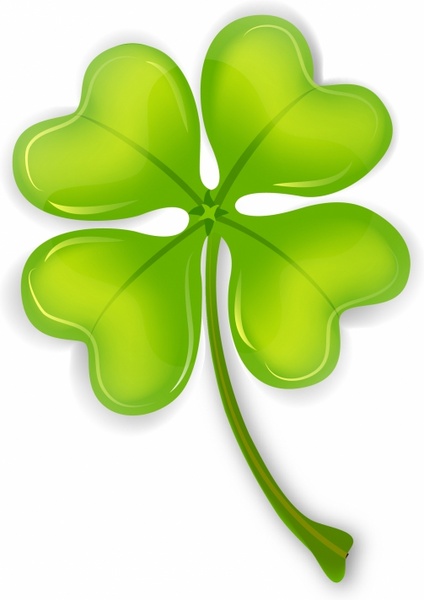 Four Leaf Clover Free Vector In Adobe Illustrator 424x600 Four Leaf Clover Free Vector In Adobe Illustrator