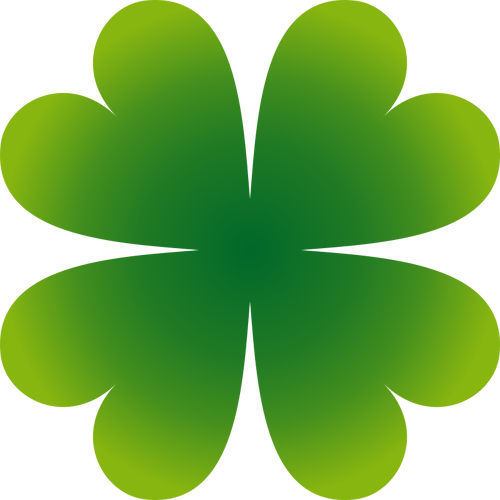 Four Leaf Clover Vector Image 500x500 Four Leaf Clover Vector Image