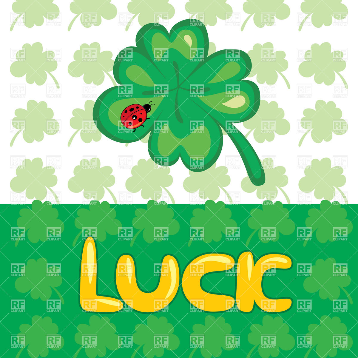 Lucky Cartoon Four Leaf Clover Vector Image Of Plants And Animals 1200x1200 Lucky Cartoon Four Leaf Clover Vector Image Of Plants And Animals