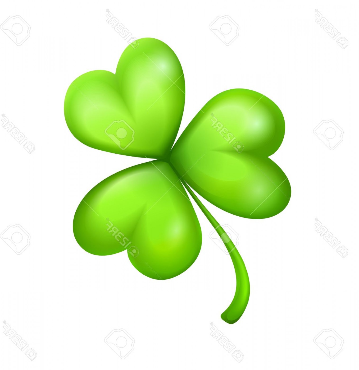 Photoleaf Of Green Clover Vector Illustration Isolated On White 1515x1560 Photoleaf Of Green Clover Vector Illustration Isolated On White
