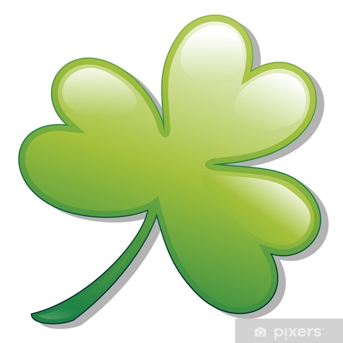 Trifoglio St Patrick's Day Shamrock Clover Vector Wall Mural 700x700 Trifoglio St Patrick's Day Shamrock Clover Vector Wall Mural