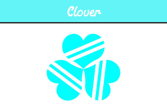 Blue Clover Vector Graphic 580x386 Blue Clover Vector Graphic